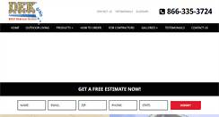 Desktop Screenshot of dekdrain.com